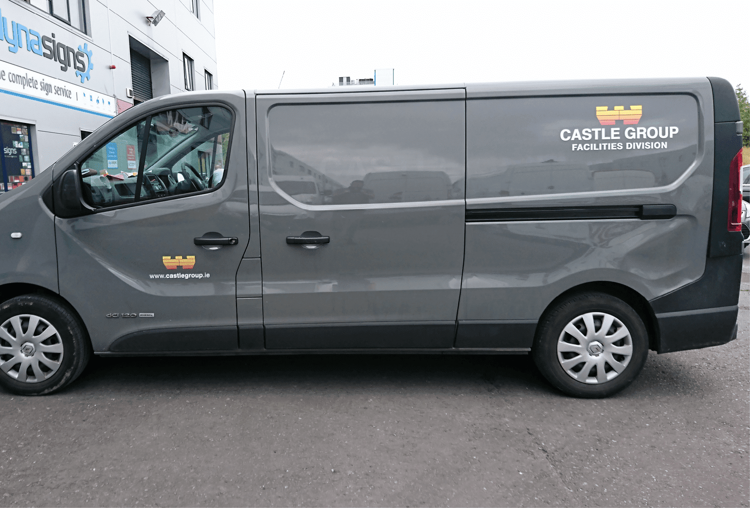 Vinyl Wrapping on Castle Group Van